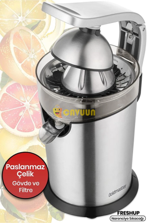 Goldmaster Freshup Inox Removable Stainless Steel Casting Handle Citrus Juicer Istanbul - photo 3