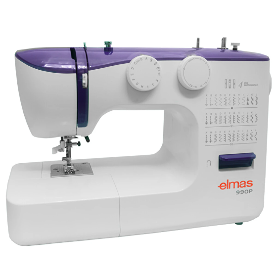 Elmas 990P Purple Sewing Machine - Extension Table Istanbul