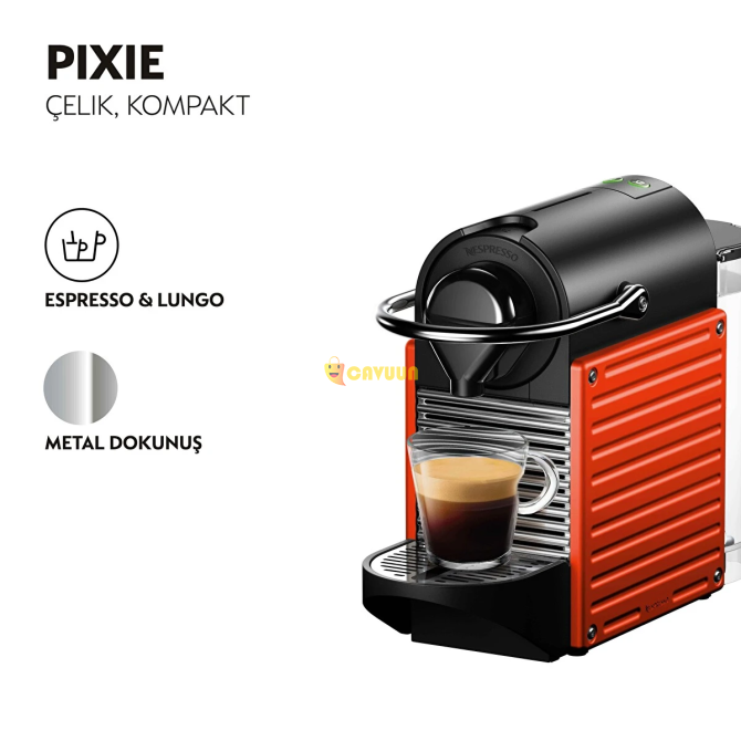 Nespresso C66R Pixie Red Capsule Coffee Machine Istanbul - photo 2