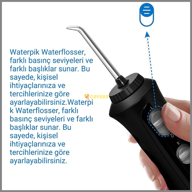 Waterpik WF-13 Cordless Pearl Waterflosser черный ирригатор для полости рта Стамбул - изображение 8