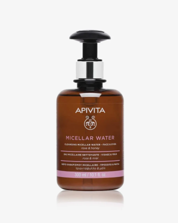 APIVITA Cleansing Micellar Water Face & Eyes With Cabbage Rose & Honey 300ml 
