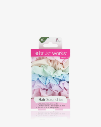 BRUSHWORKS Pastel Scrunchies (Pack Of 6) 