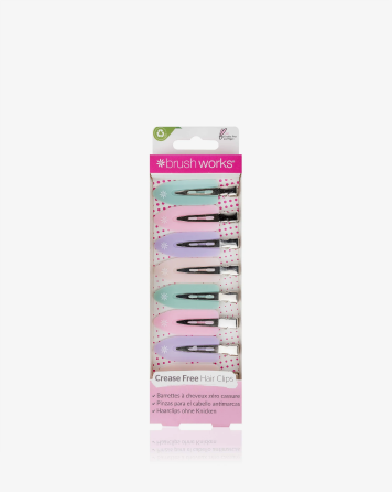 BRUSHWORKS No Crease Hair Clips (Pack Of 8) 