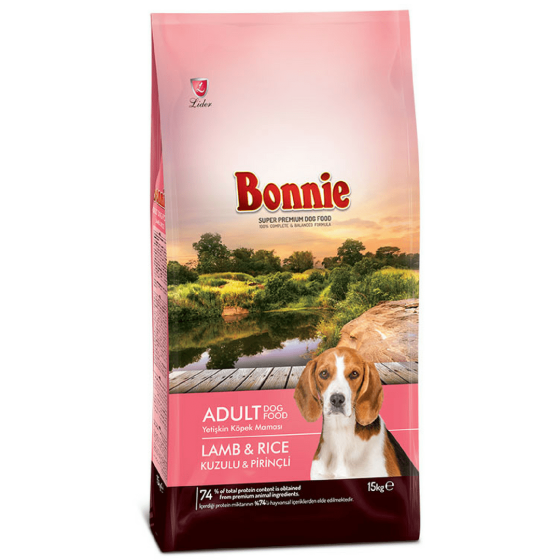 BONNIE ADULT DOG LAMB & RICE 15kg 