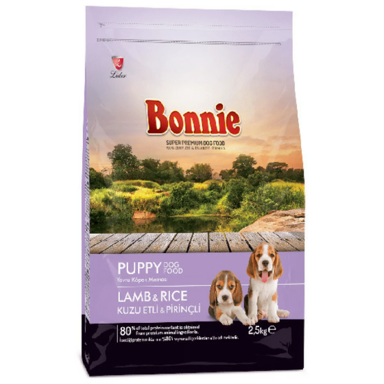 BONNIE PUPPY FOOD WITH LAMB & RICE 2.5kg 