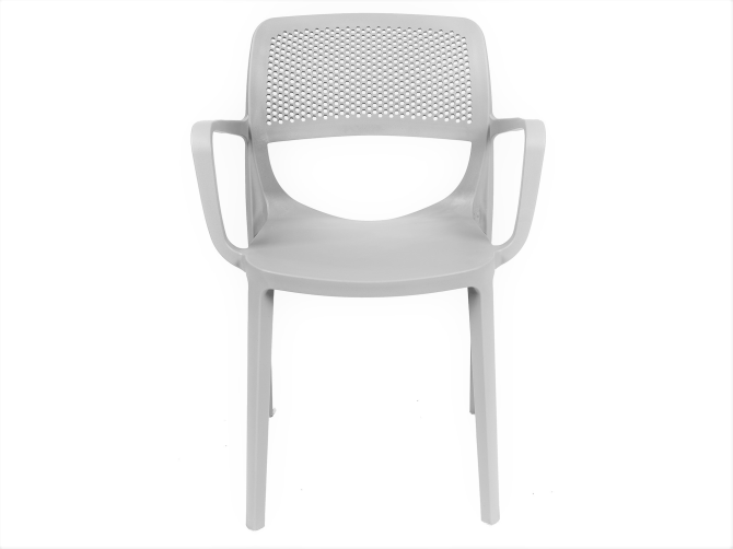 Mila Rainbow Plastic Arm Chair White Nicosia - изображение 2