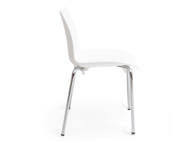 Alya Chromed Alaykı White Armless Chair Nicosia - изображение 2