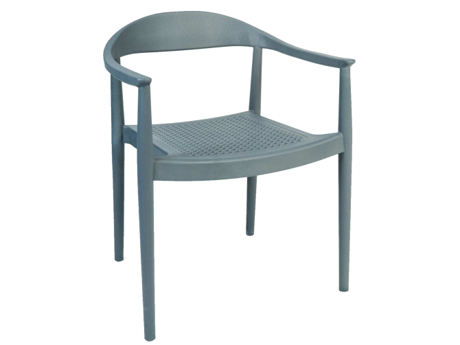 Kennedy Delta Plastic Arm Chair Anthracite Nicosia - изображение 1