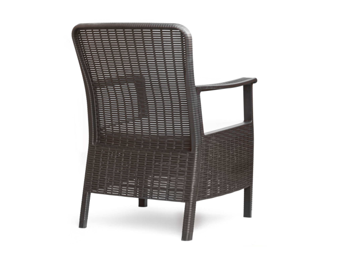 Orlando Bistro Set - Orlando Rainbow Rattan Cushioned Armchair Anthracite + Bistro Coffee Table, 1+1 Nicosia - photo 3