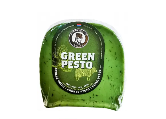 Henri Willig Green Pesto Cow Cheese 200g 