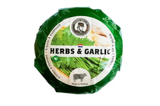 Henri Willig Herbs & Garlic Baby Cow Cheese 280g 