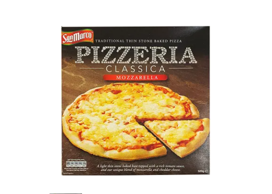 San Marco Pizzeria Thin Stone Baked Pizza Mozzarella 1Pc 320g 