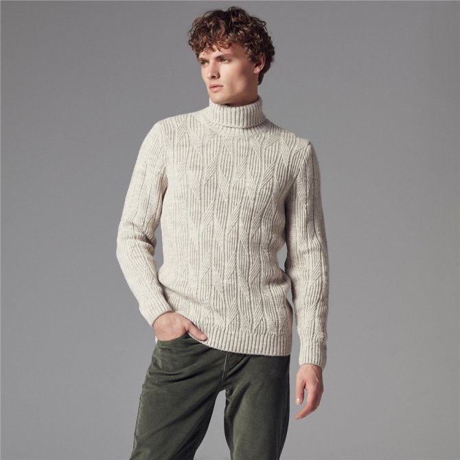 Turtleneck Knitted Sweater  - photo 2