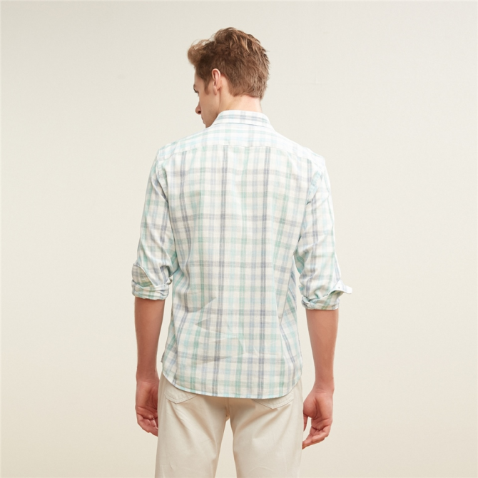 Plaid Patterned Regular Cut Cotton Shirt  - photo 3