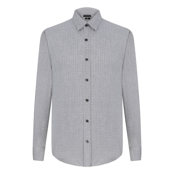 Patterned Slim Casual Shirt 