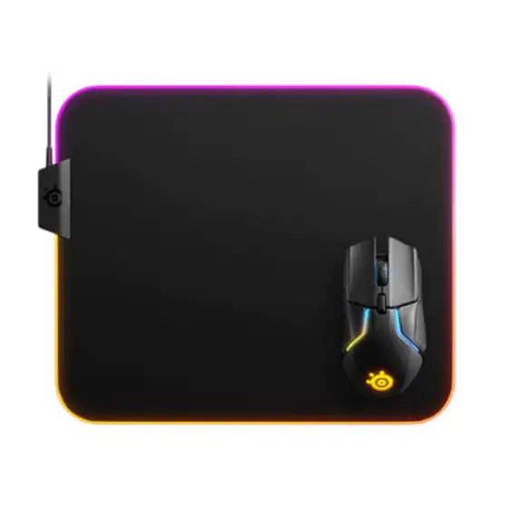 Steelseries QcK Prism RGB - Gaming Mousepad Black  - photo 2