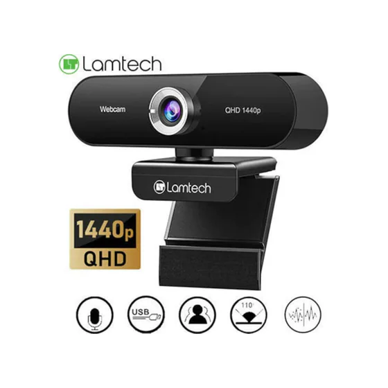 Lamtech QHD USB Webcam 1440P Web Camera  - photo 1