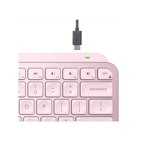 Logitech Wireless MX Keys Mini Minimalist Keyboard- Wireless - Rose  - photo 2