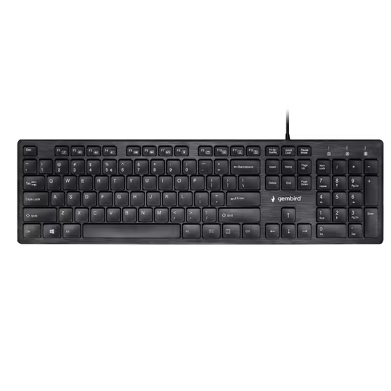 Gembird Chocolate USB Keyboard - Black  - photo 1