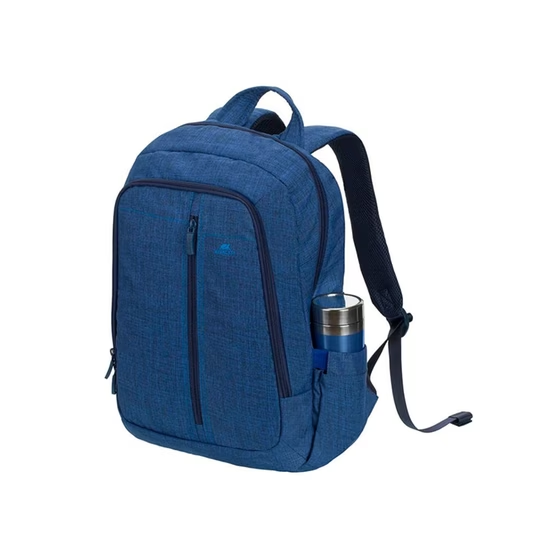 Backpack Laptop Bag 15.6" Rivacase 7560 Canvas Backpack Blue  - photo 3
