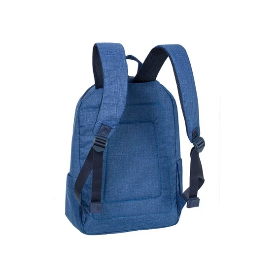 Backpack Laptop Bag 15.6" Rivacase 7560 Canvas Backpack Blue  - photo 2